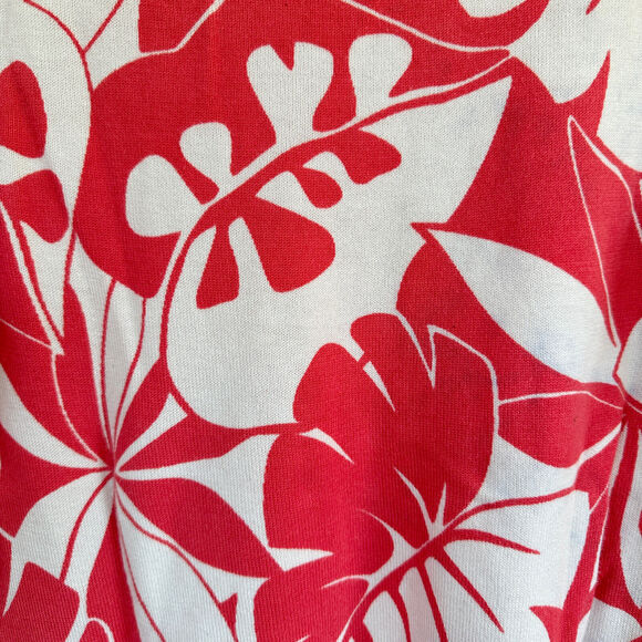 Tommy Bahama Knit Sweater Tropical Print 3/4 Sleeve Top Lightweight Women’s Sz S - Picture 6 of 9